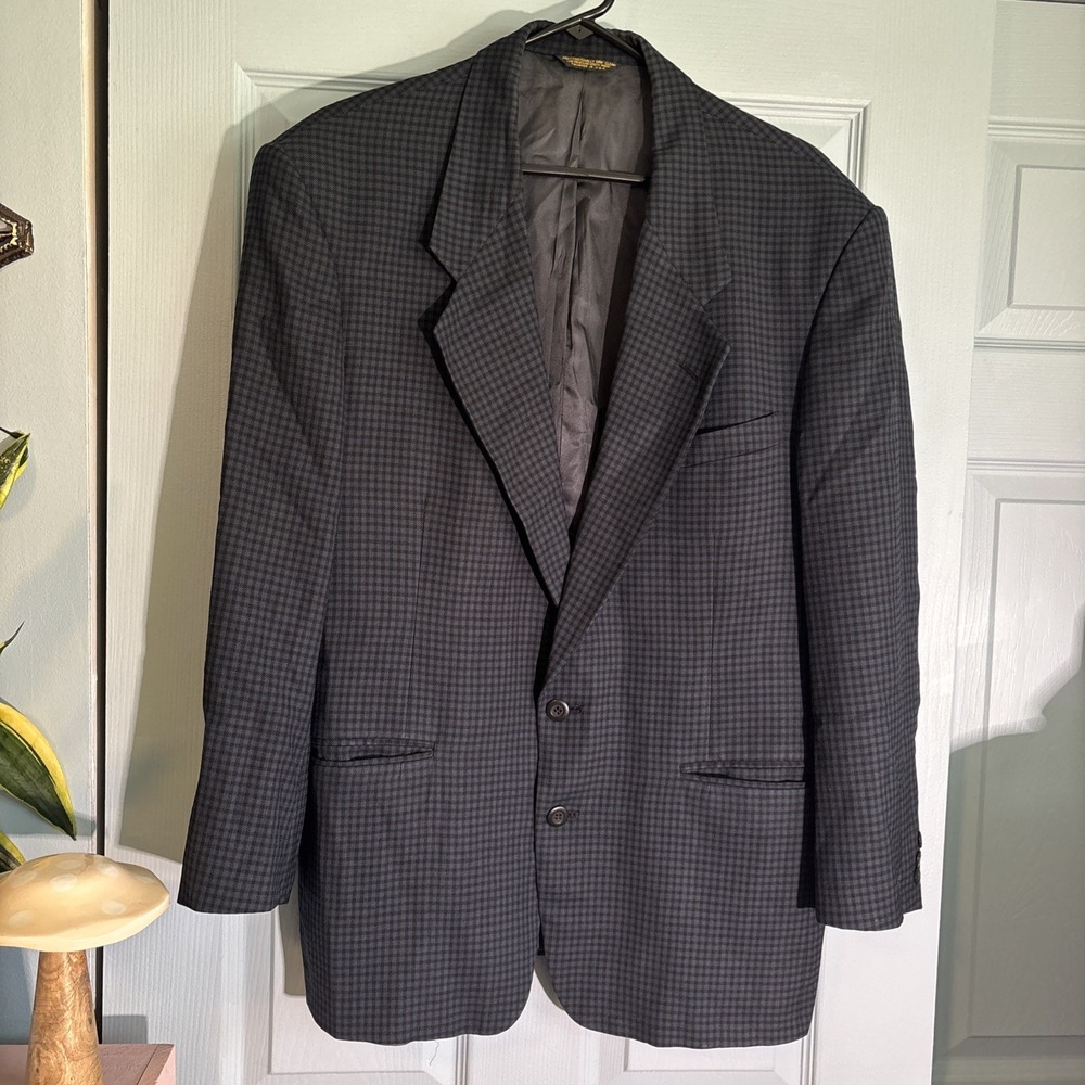 Confezioni Reserva Luciano Frauroni Vintage Houndstooth‎ Sport Coat Sz 44